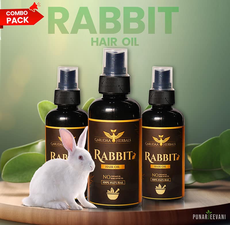 Rabbit Herbal Hair Oil – 100% Stronger, Healthier Growth