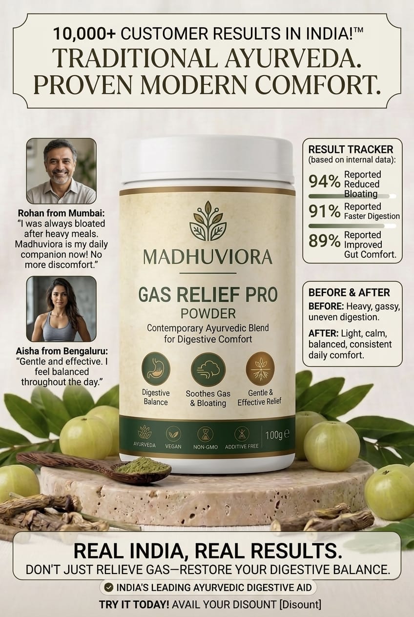 MADHUVIORA ® GAS RELIEF PRO POWDER 60 DAYS CHALLENGE