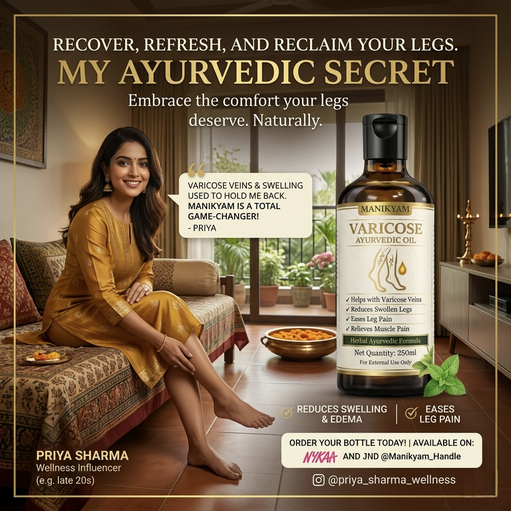 VARICOSE VEINS PAIN RELIEF OIL - Ayurveda Oil Relief 15 Days Challenge