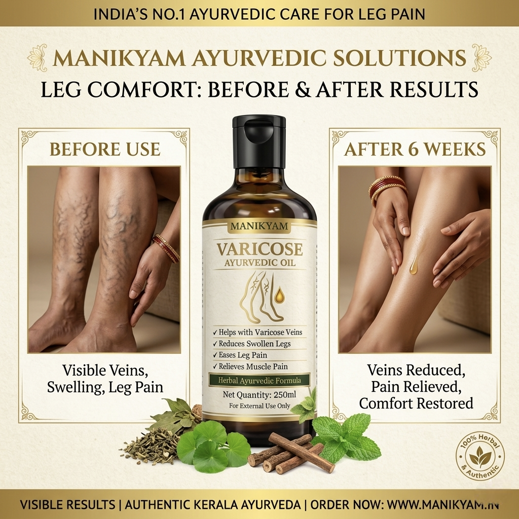 VARICOSE VEINS PAIN RELIEF OIL - Ayurveda Oil Relief 15 Days Challenge