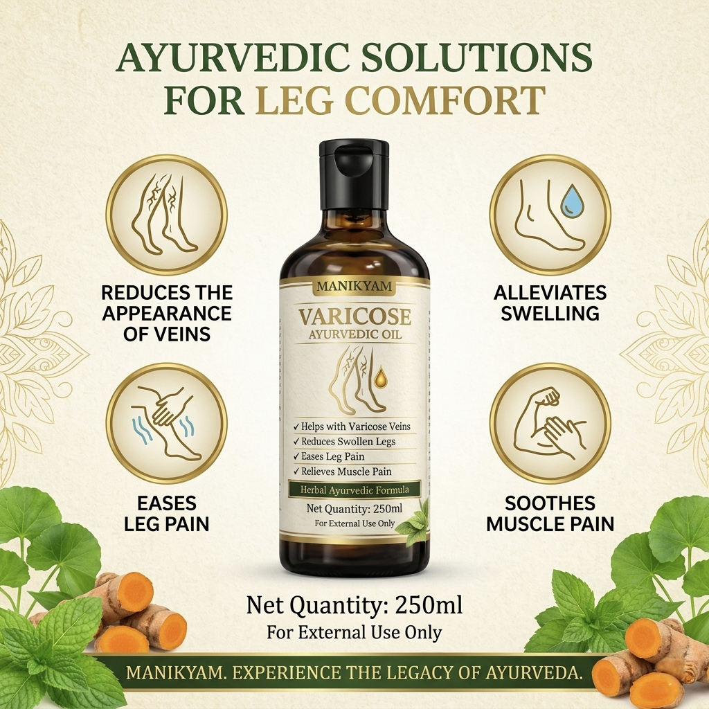 VARICOSE VEINS PAIN RELIEF OIL - Ayurveda Oil Relief 15 Days Challenge