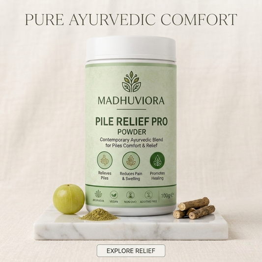 MADHUVIORA ® PILES RELIEF POWDER-30 DAYS CHALLENGE