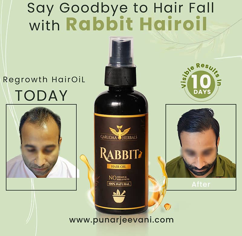 Rabbit Herbal Hair Oil – 100% Stronger, Healthier Growth