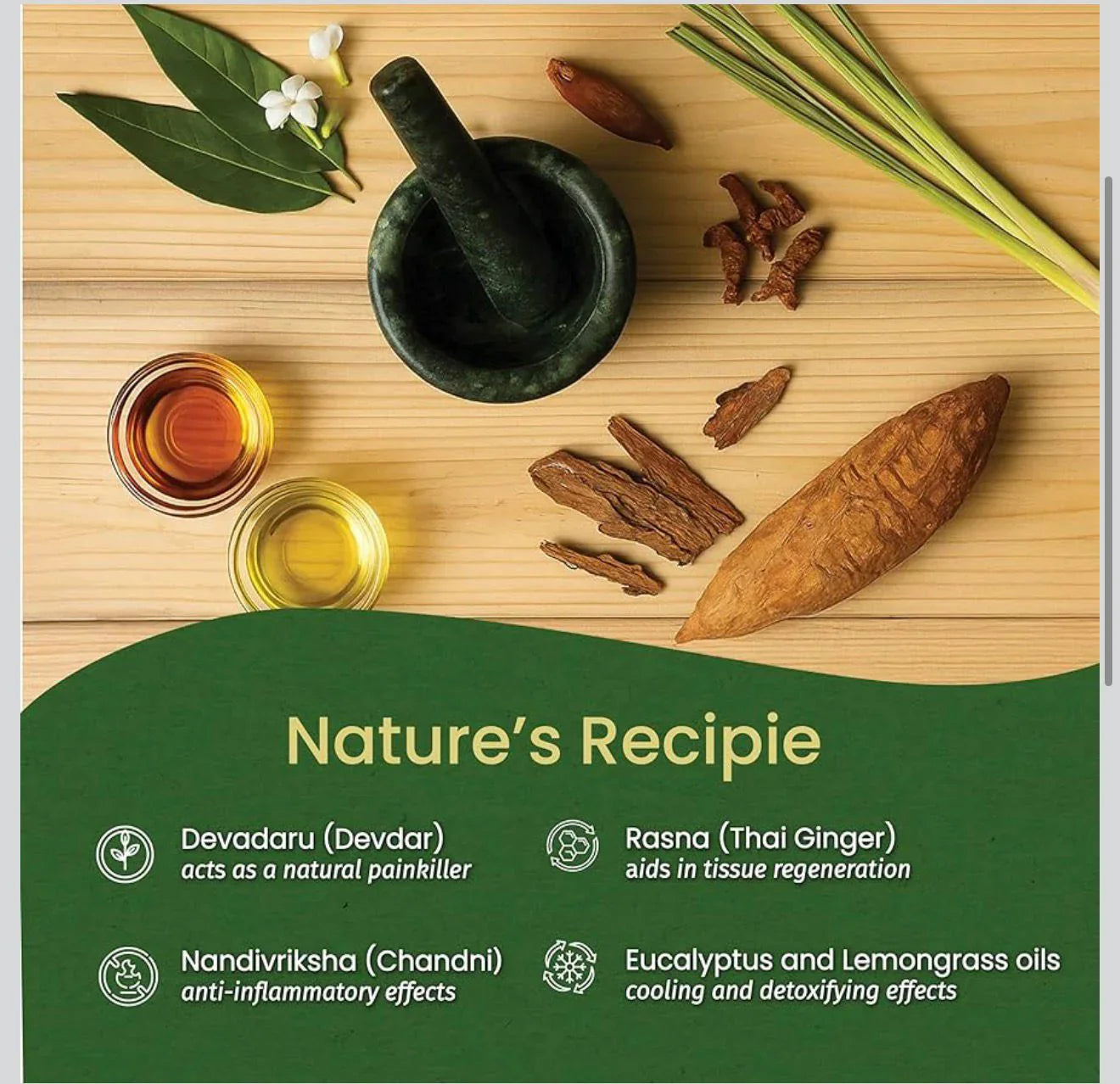 Garuda Herbal Pain Relief & Killer Oil-Joint,Knee & Back Pain Relief 100%