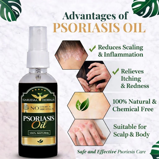 Garuda Herbal Psoriasis Oil-Advanced Psoriasis Clearing Oil With Powder