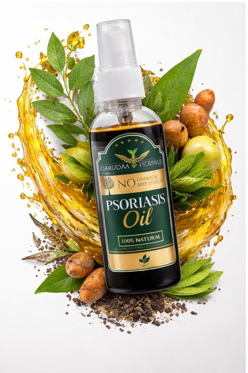 Garuda Herbal Psoriasis Oil-Advanced Psoriasis Clearing Oil With Powder