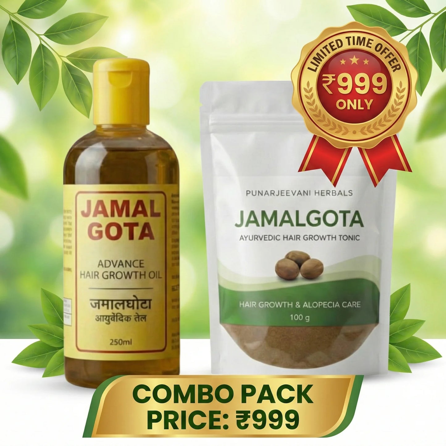 Advanced Jamalgota Herbal Hair Oil-100% Intense Hair Care