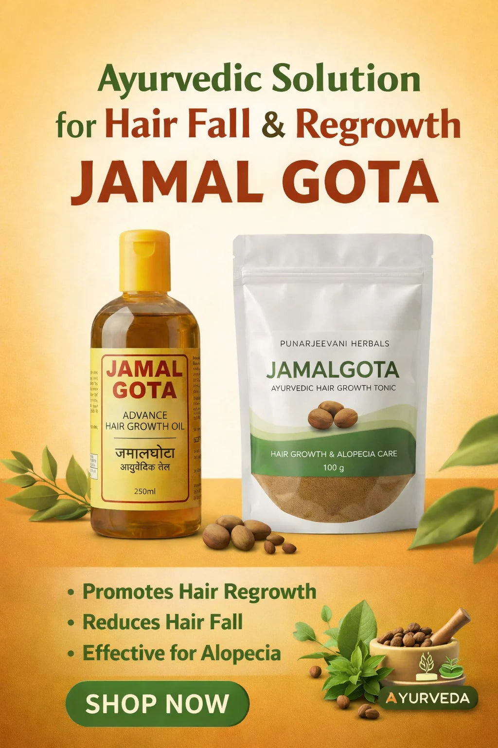 Advanced Jamalgota Herbal Hair Oil-100% Intense Hair Care